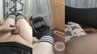 Tiny Asian Femboy Chokes On His Tiny Cocks His Stockings Gush