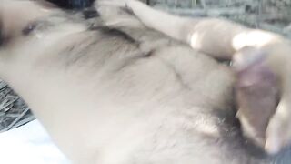 Nude hot boy jerks in public until his thick cum drips everywhere