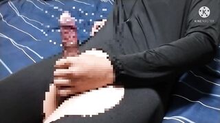 Three day load monster Japanese twink blows his massive load on camera