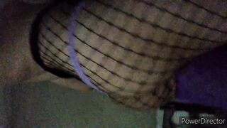 Bubble Butt Femboy Fishnet Fetish Thick gets stuffed raw