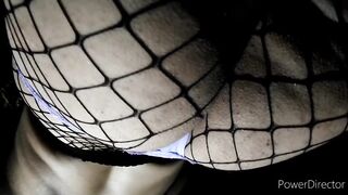 Bubble Butt Femboy Fishnet Fetish Thick gets stuffed raw