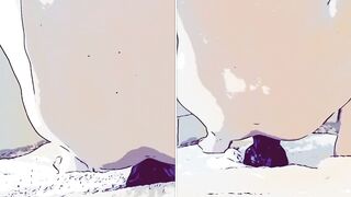 Same Dick Different Day Twink Gets Gaped Raw in Cartoon Solo Anal