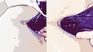 Same Dick Different Day Twink Gets Gaped Raw in Cartoon Solo Anal
