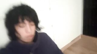 Asian twink’s loud shame farting panties down his gay virgin ass