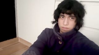 Asian twink’s loud shame farting panties down his gay virgin ass