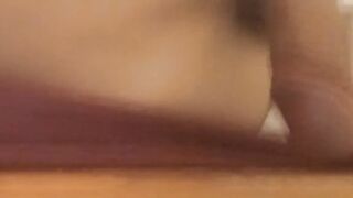 Twink’s bladder screams as he humps bed white briefs get soaked with piss then cum