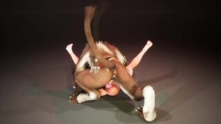 Monster cock wrecks tight hole with intense blowjob 3D fury