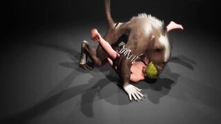 Monster cock wrecks tight hole with intense blowjob 3D fury