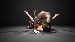 Monster cock wrecks tight hole with intense blowjob 3D fury