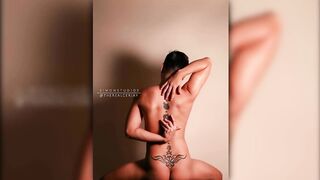 Filipino twink destroyed by inked nude photoshoot alone