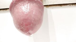 Hard Dick Pisses in Sink while Femdom Watched