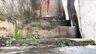 Twink street hit solo big black BBC gay massage goes wild