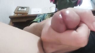 Edging till i cum all over my cumshot drenched twink body