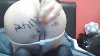 Your Latin sissy twink worships my dick now gagging anal tribute
