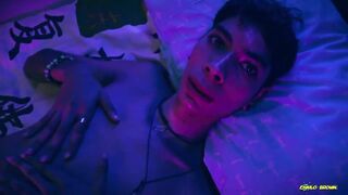 Asian Twink Edging Precum Loads His Big Cute Cock With Lots Of Thick Cum