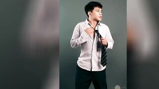 Filipino twink stripped down shirtless for hd birthday photoshoot