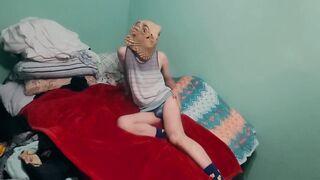 Twink Solo Jizzed Under Belt Thong