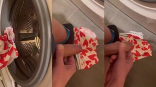 Twink 19yo Pounds Cum Into Tight Underwear Then Stuffs It Back In The Wash