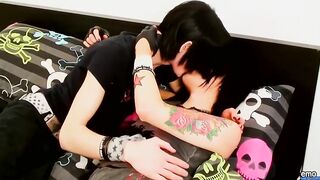 Emo twinks sucking giant cocks raw and dripping compilation