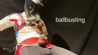 Full Face Helmet Boy EP2 Glazed Glass Throat Choked Cumshot