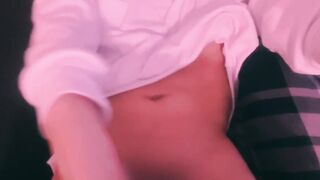 Tender twink strokes himself with tender Japanese touches