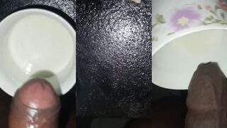 Cum drenched asian daddy fucks thick black ass in public