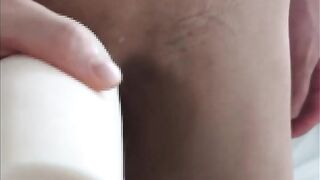 Virgin boy shudders with phimosis cock throbbing solo