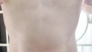 Using his own spit to wreck his nipples until he’s raw and ruined