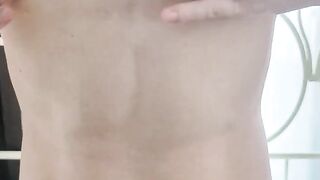 Using his own spit to wreck his nipples until he’s raw and ruined