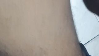 Thick ebony ass destroys thick Asian twink gagging on daddy's cum