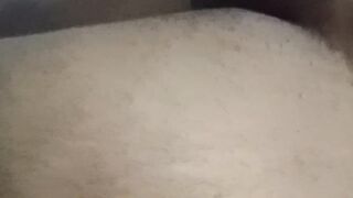 Thick ebony ass destroys thick Asian twink gagging on daddy's cum