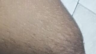 Thick ebony ass destroys thick Asian twink gagging on daddy's cum