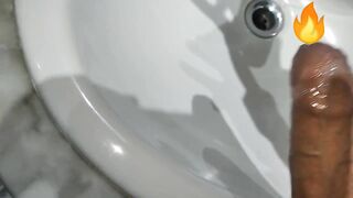 Big fat cock gets slobbered at my straight friend's house raw cumshot compilation