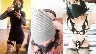 Twink sucked deep then fucked raw with his tight ass dripping full of cock