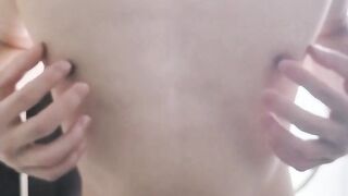 Japanese twink str8 dude wrecks his own nipples raw solo