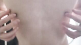Japanese twink str8 dude wrecks his own nipples raw solo