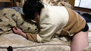 Gay Asian student solo fucks himself raw huge cumshot