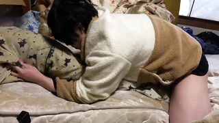 Gay Asian student solo fucks himself raw huge cumshot
