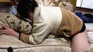 Gay Asian student solo fucks himself raw huge cumshot