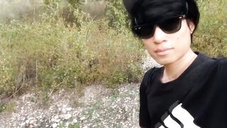 Twink Piss Pissing Peeing Solo Public Park