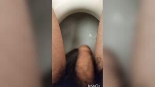 Broken faucet cumlube Japanese twink pees rivers of white desire