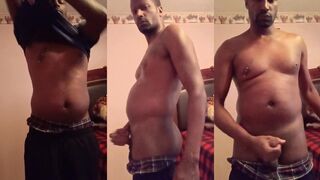 Showing off my big uncut cock to black twinks