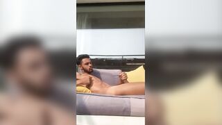 Korean Twink Gets Destroyed Massaged By Big Dick Gran on Balcony