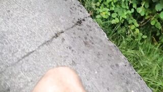 Bicycle Ride Turns Steamy Public Nudity Risk Solo Jerking Exposed