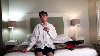 Schoolboy Stripped In Hotel Fucked Raw By Daddy's Big Asian Cock