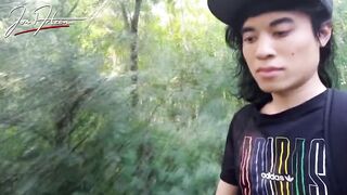 Jon Arteen gets exposed wanking in gay cruising park outdoors cumshot mess