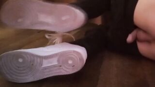 Pants down tight twink ass gets throat fucked raw cumshot