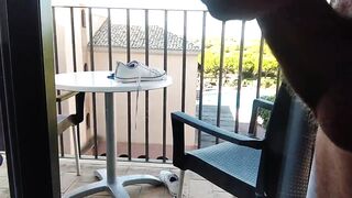 Amateur Voyeur Gets Destroyed Jerking Off to Neighbors with a Huge Uncut Cock