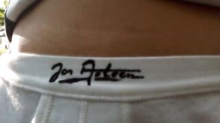 Jon Arteen's signature on your lightly worn white briefs get caught boy