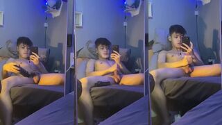 Jakol muna bago matulog Filipina gets destroyed by big dick cumshot